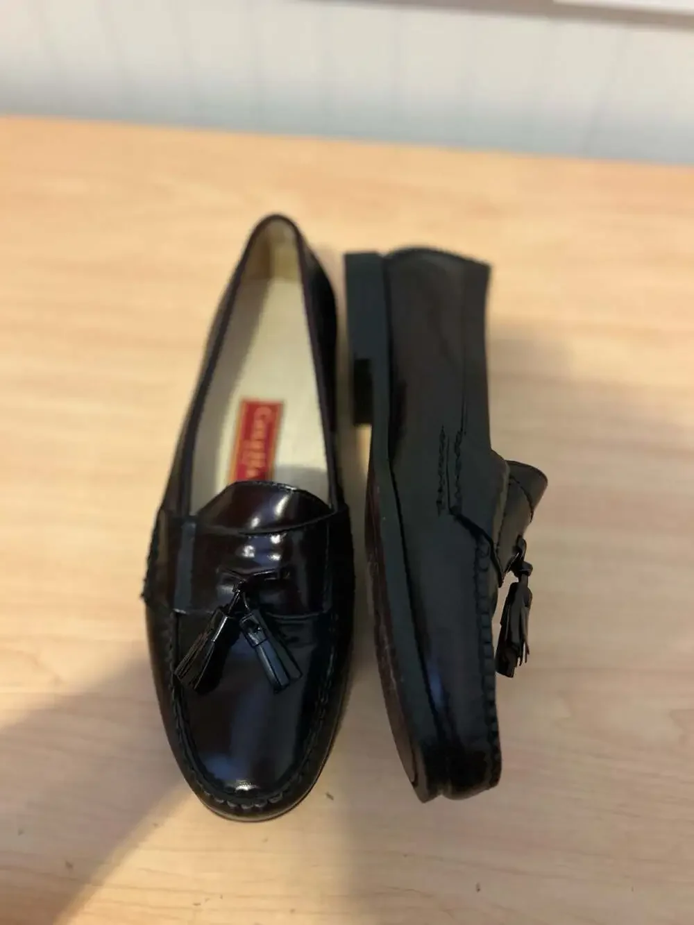 Cole Haan City Burgundy Leather Tassel Loafers